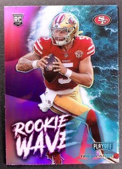 2021 Playoff Wave PINK SP #RW-TLA Trey Lance ROOKIE San Francisco 49ers